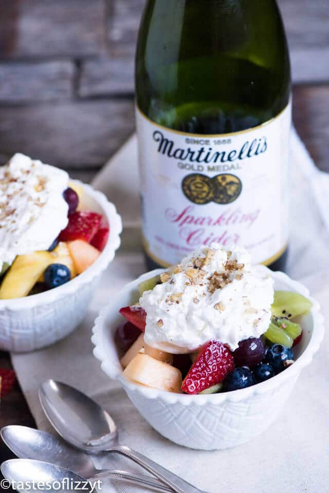 There's nothing like fresh fruit salad. This quick sparkling fruit salad is made a little extra special with sparkling cider.