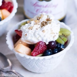 There's nothing like fresh fruit salad. This quick sparkling fruit salad is made a little extra special with sparkling cider.