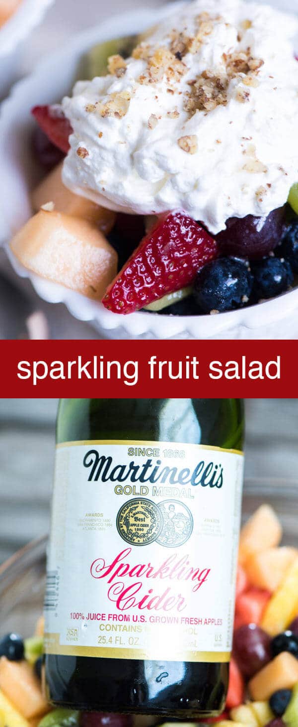 There's nothing like fresh fruit salad. This quick sparkling fruit salad is made a little extra special with sparkling cider.