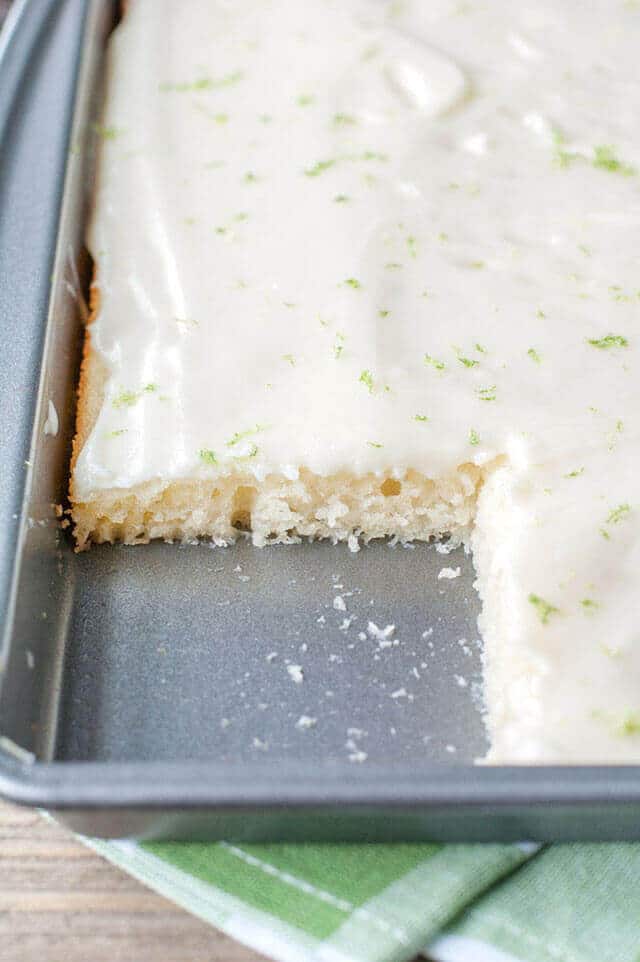 Key Lime Sheet Cake
