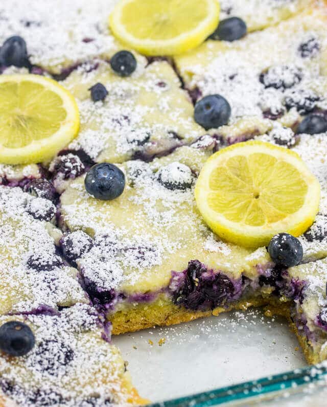 Gooey Blueberry Lemon Butter Cake