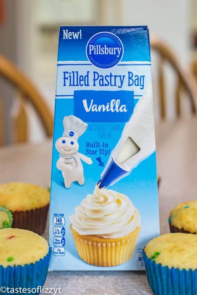 Pillsbury vanilla frosting in a box