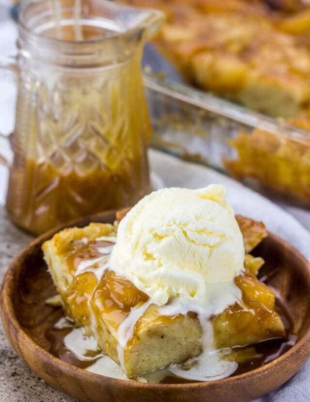 Caramel Apple Bread Pudding {A Twist on Pie for Breakfast}