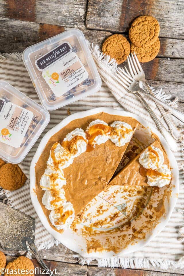 Frozen Pumpkin Pie {No Bake Pumpkin Dessert Recipe with Gelato}