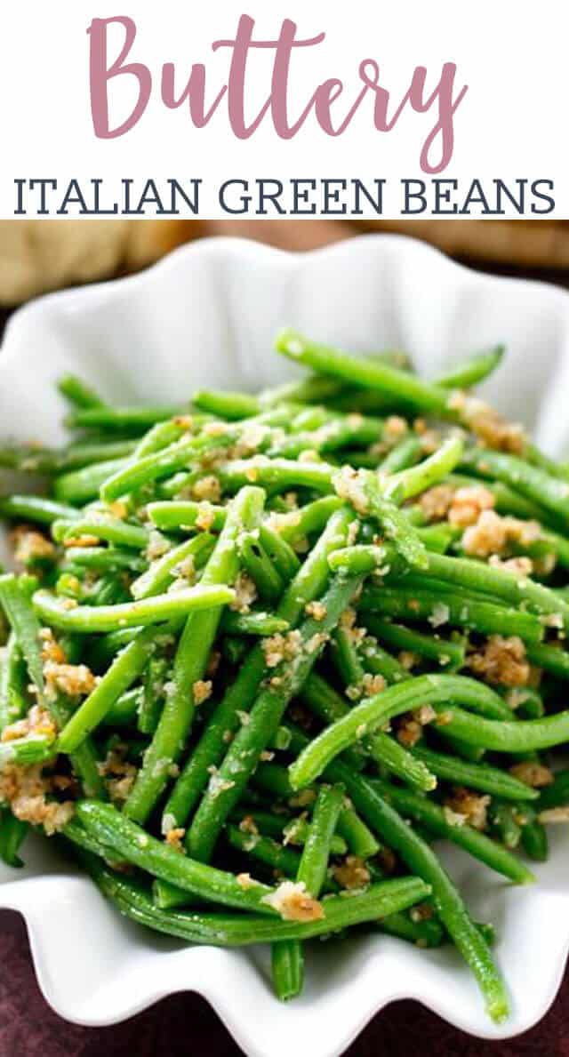 Italian Green Beans Recipe With Parmesan Cheese And Bread Crumbs