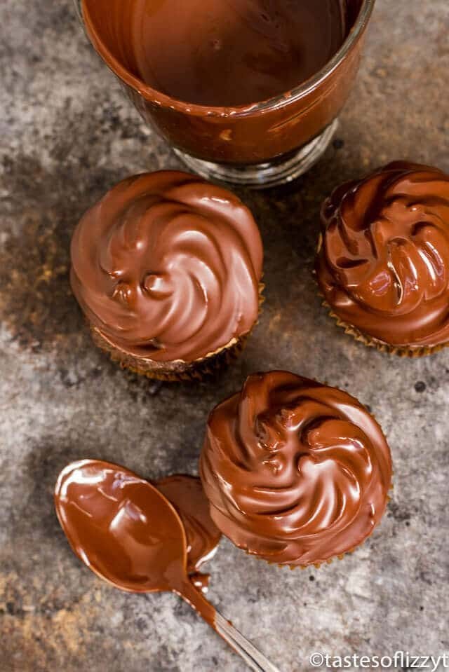dip cupcakes in melted chocolate