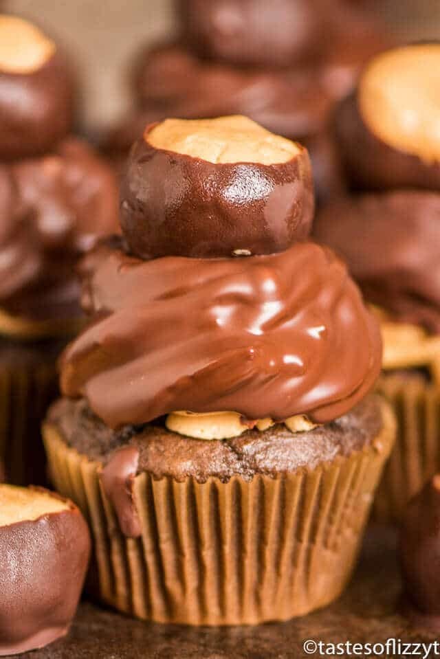 chocolate peanut butter cupcake recipe