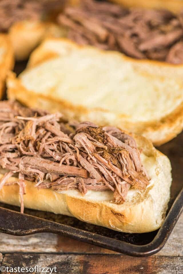 French Dip Sandwiches {with Simple Au Jus Sauce in Slow