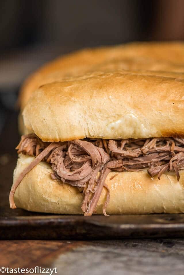 French Dip Sandwiches With Simple Au Jus Sauce In Slow Cooker,Boneless Ribeye Roast