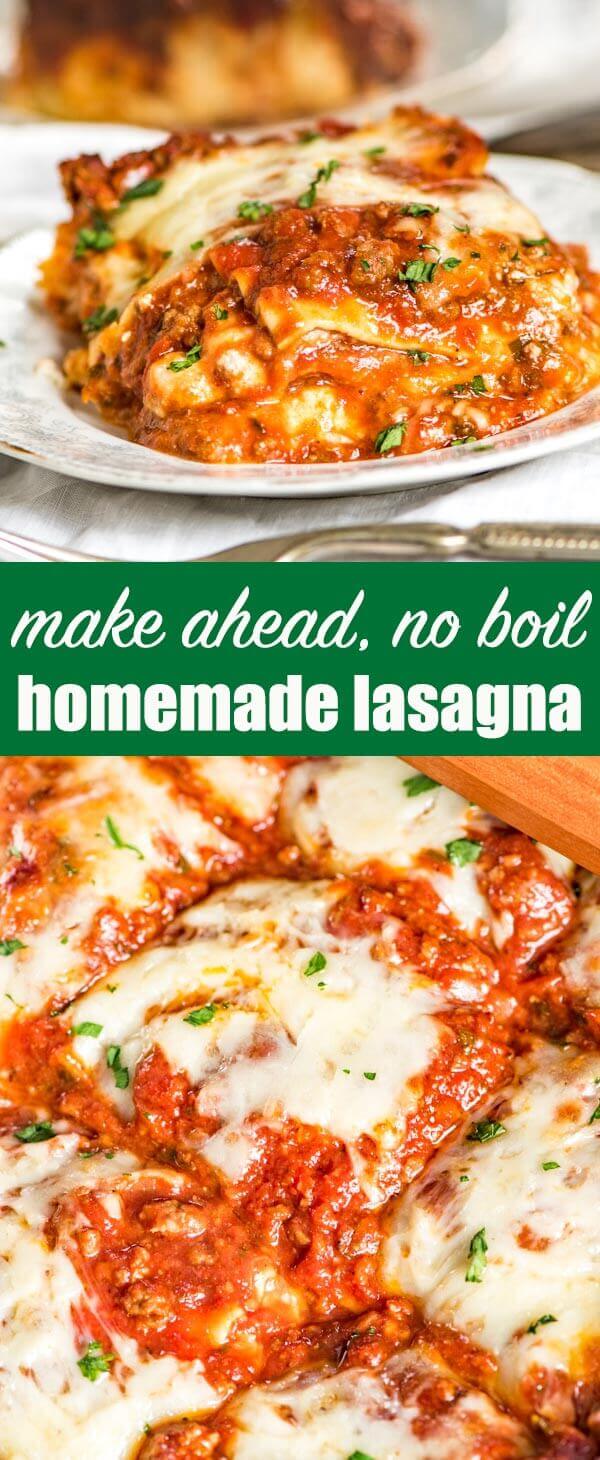 Homemade Lasagna Recipe {with 5 Cheeses and From Scratch Sauce}