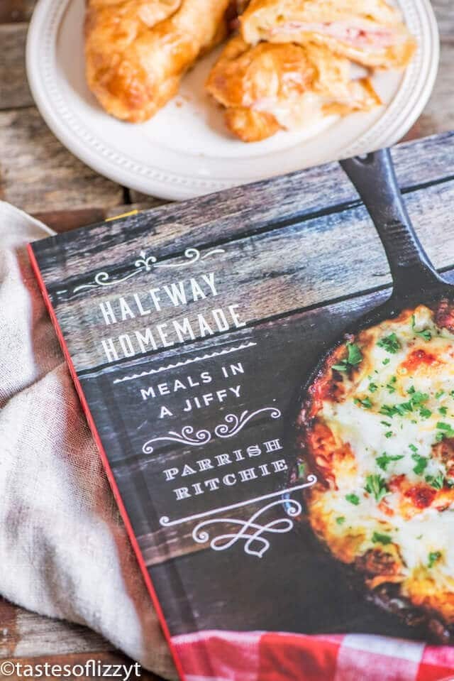 Halfway Homemade cookbook on a table