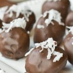 chocolate dipped oreo truffles with coconut