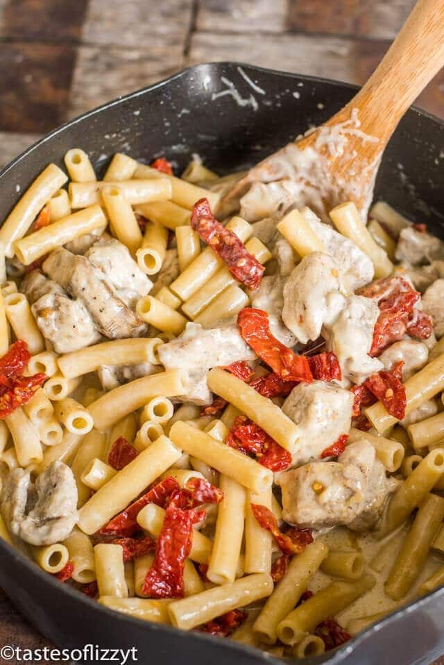 chicken alfredo skillet dinner