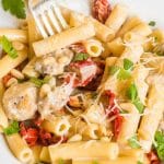 Creamy From Scratch Alfredo Sauce with Chicken