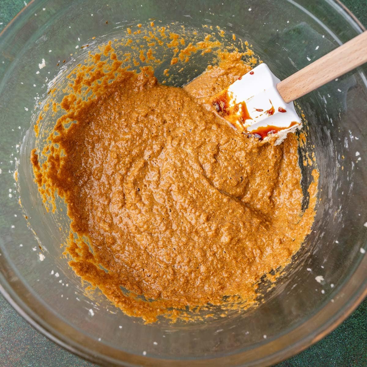 gingerbread bread batter in a bowl