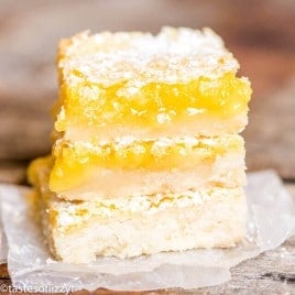 lemon bars with shortbread crust