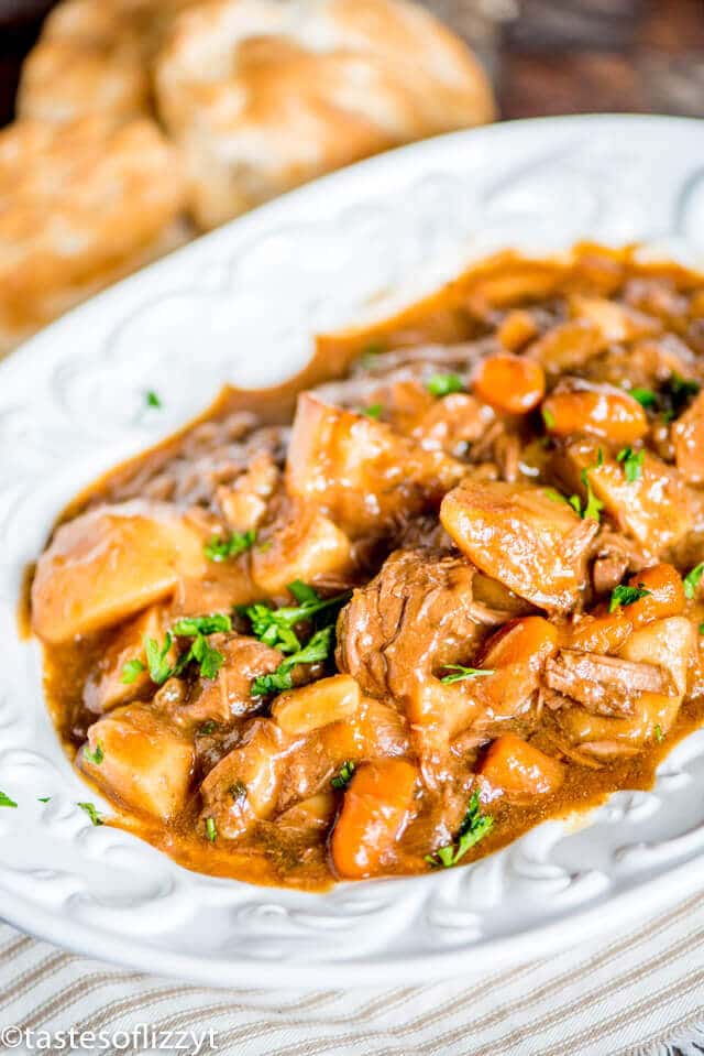 Slow Cooker Beef Stew Recipe {with Potatoes and Carrots}