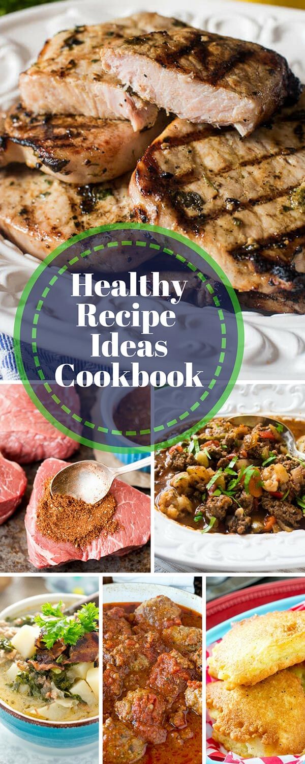 Do you need new recipes to inspire yourself to cook healthy meals for your family? This downloadable cookbook is full of healthy main dish recipes that the whole family can enjoy. #cookbook #recipes #paleo #glutenfree #diet #healthy