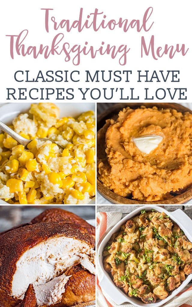 CLASSIC THANKSGIVING DINNER & DESSERT RECIPES~ THE COMPLETE MEAL