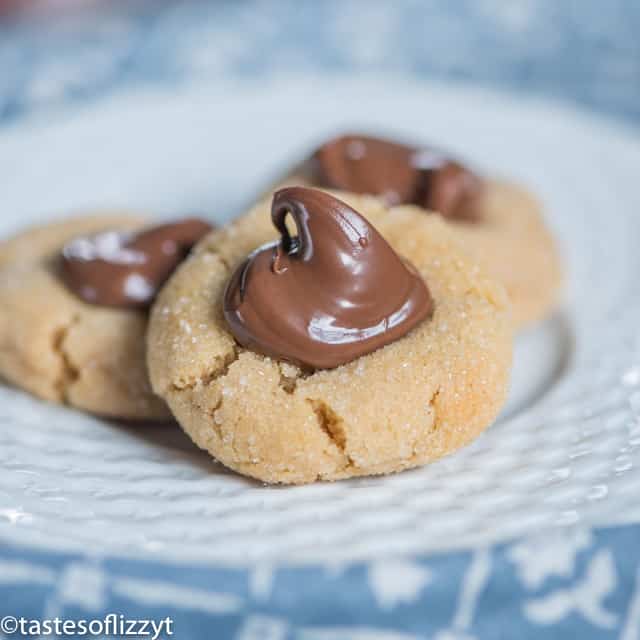 Peanut Butter Thumbprint Cookies with Nutella - Spicy Southern Kitchen