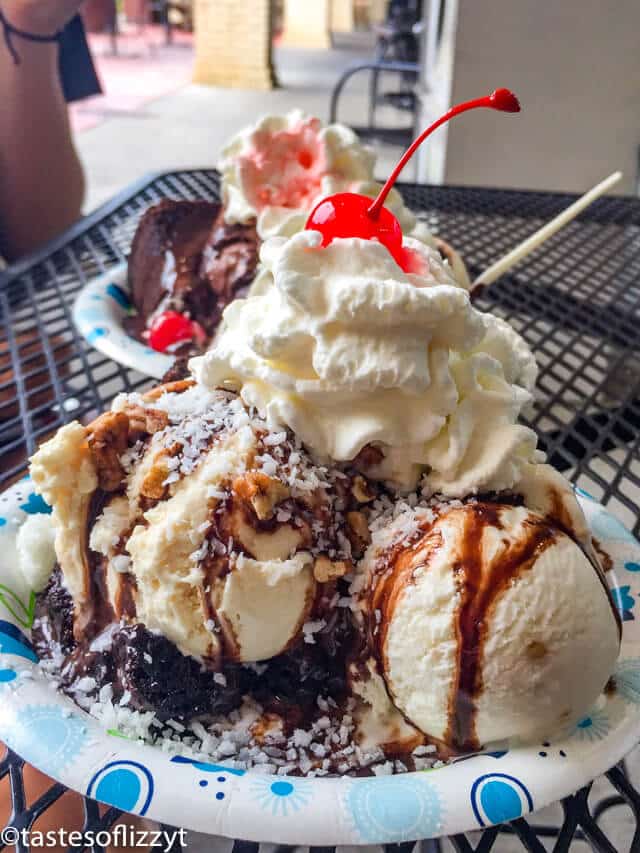 pile of ice cream on a plate