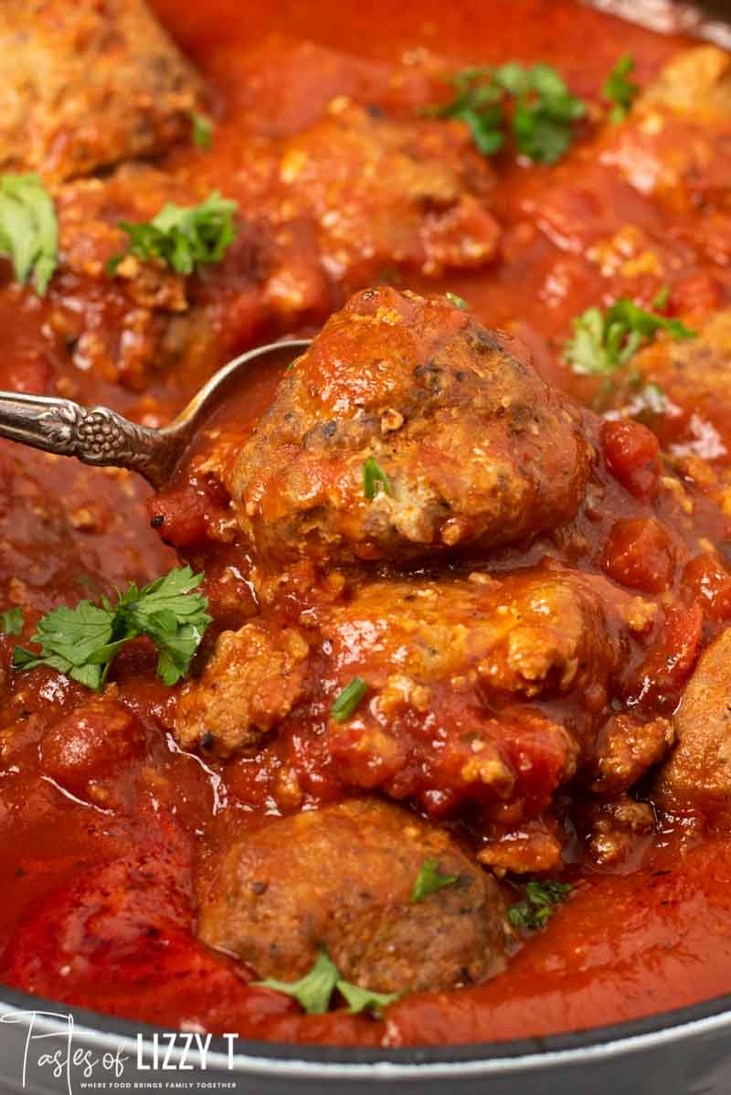 Paleo Italian Meatballs {Healthy Freezer Meal with Slow Cooker Option}