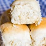 dinner rolls with mashed potatoes