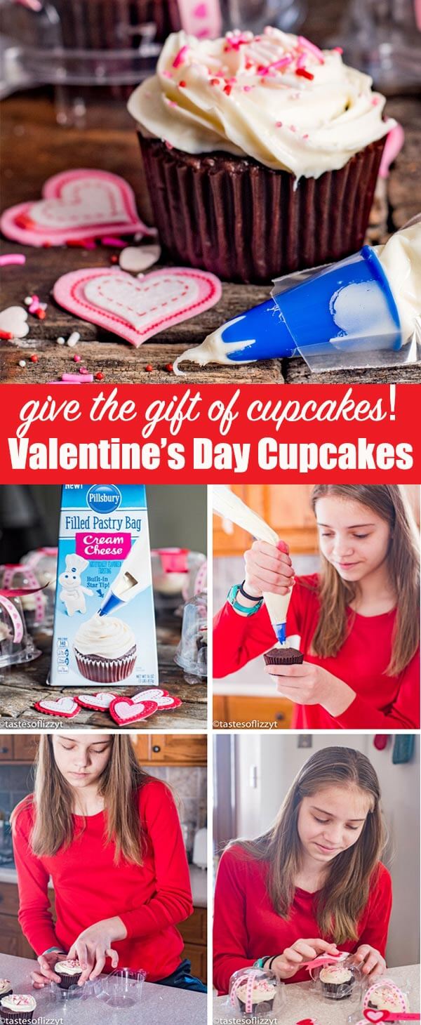 Keep the day of love all about giving with these easy Valentine’s Day Cupcakes. Your kids will love making these quick treats and decorating cupcake holders to give to their family and friends.