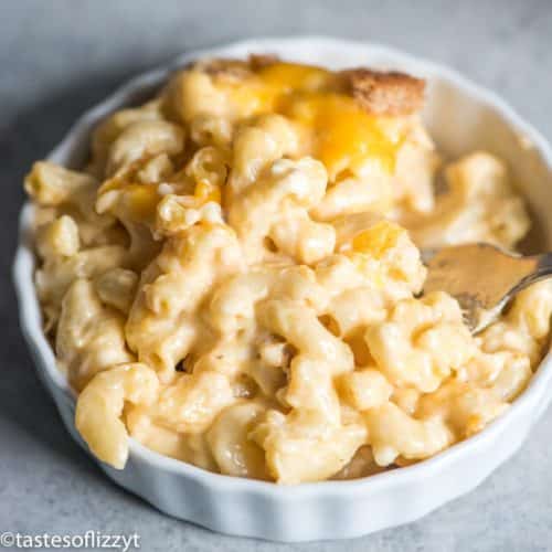 Creamy Macaroni and Cheese {With 3 Cheeses & Bread Crumb Topping}