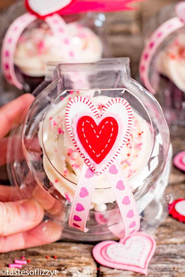 cupcake in a clamshell holder