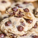 stack of peanut butter chocolate chip cookies