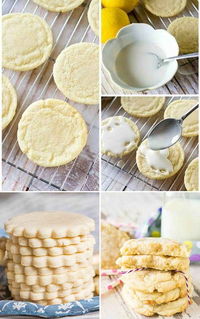 collage of sugar cookies