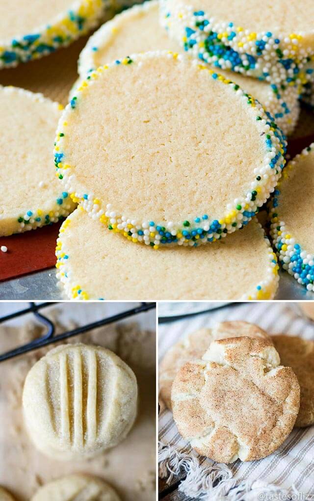 collage of sugar cookies