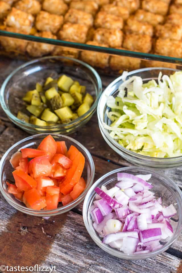 toppings for cheeseburger casserole