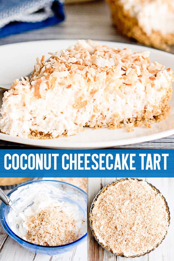 Coconut Cheesecake Tart Recipe {with Graham Cracker Crust} Coconut Cheesecake Tart Recipe {with Graham Cracker Crust}