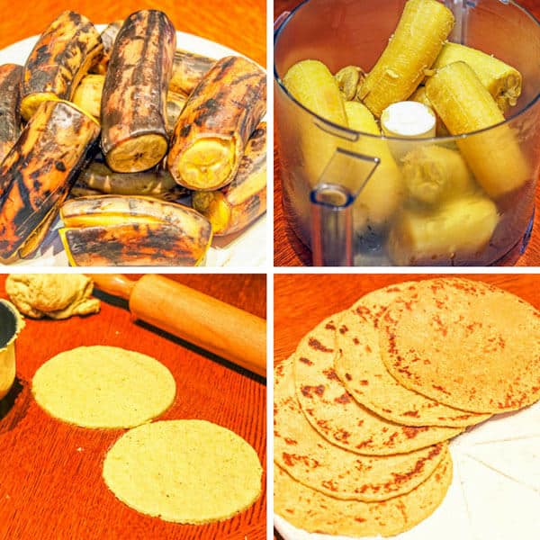 how to make plantain tortillas