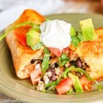 homemade chicken chimichangas