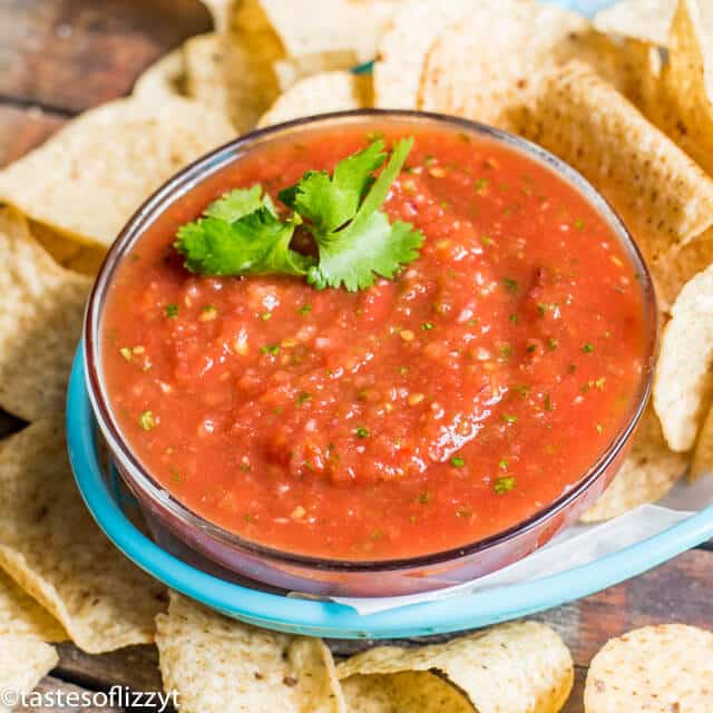 Restaurant-Style Blender Salsa - Cooking with Curls