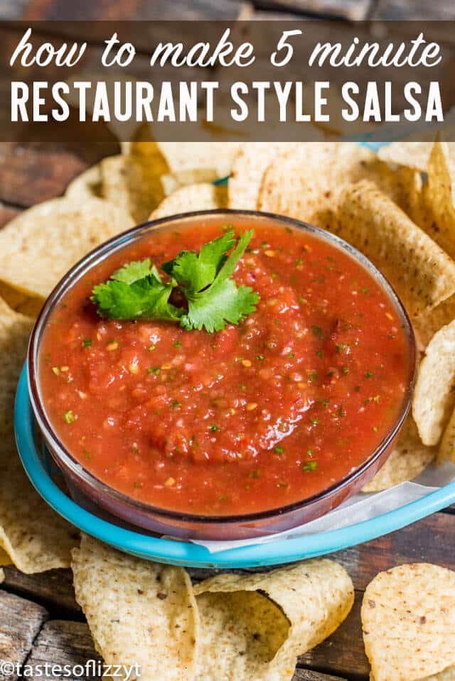 1-Minute Blender Salsa - Simple Saver Wife