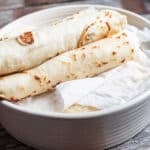 rolled flour tortillas