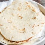 homemade flour tortillas