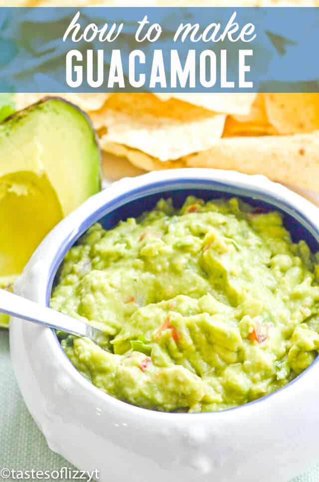 Everything you need to know about how to make guacamole! We'll share the basic ingredients for a delicious guacamole along with our BEST guacamole recipe. #avocado #guacamole #sidedish #appetizer #mexican #party #gameday