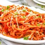 Instant Pot Spaghetti with Homemade Meat Sauce