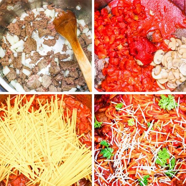 how to make spaghetti in the instant pot