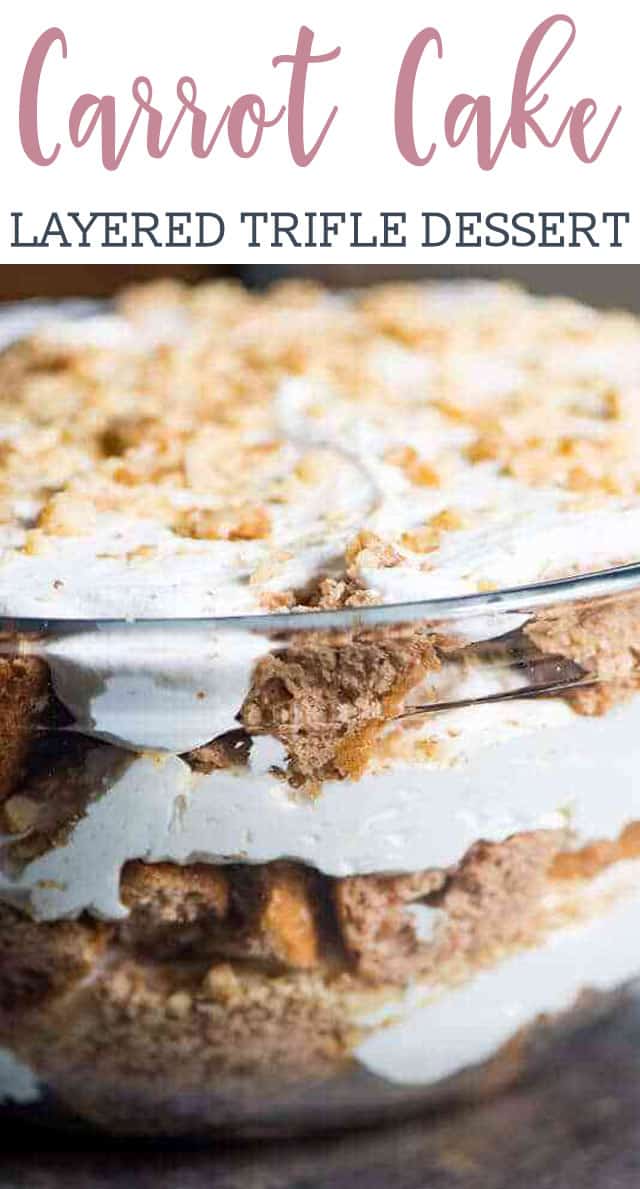 Cream Cheese Carrot Cake Trifle via @tastesoflizzyt