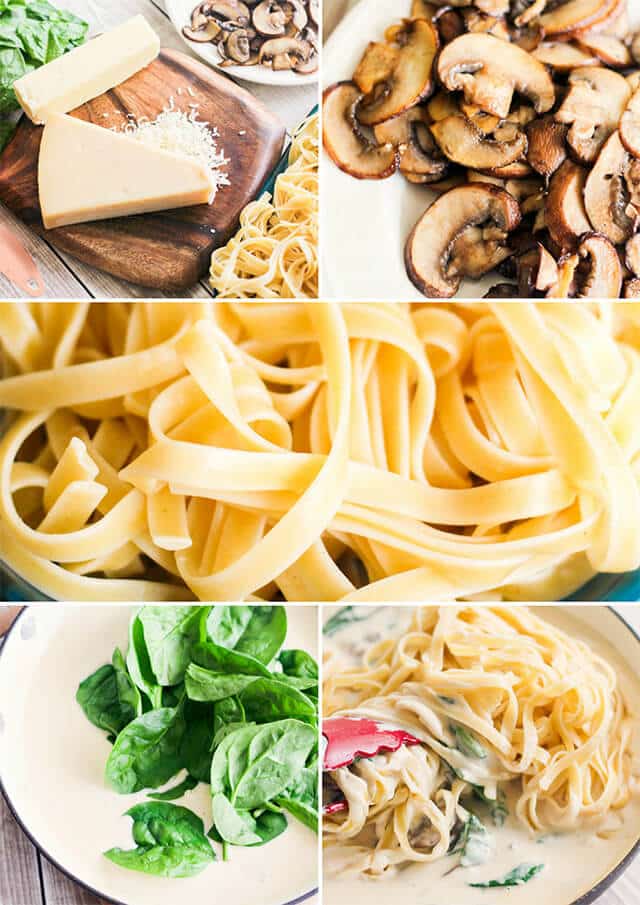 how to make mushroom alfredo sauce