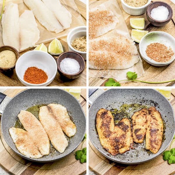 how to make chili lime tilapia collage