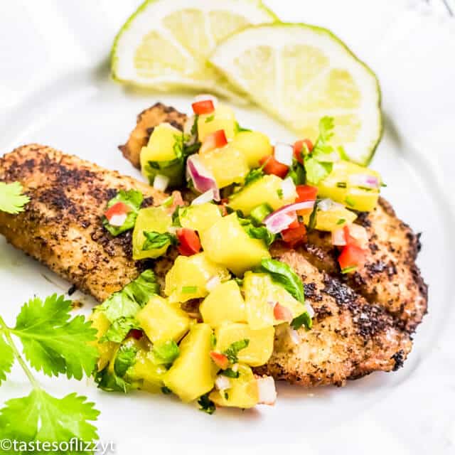 Chili Lime Tilapia Recipe With Fresh Mango Salsa Easy Healthy Fish Dinner Recipe,How To Cook Pork Loin Steaks