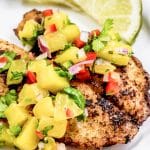 fresh tilapia with mango salsa