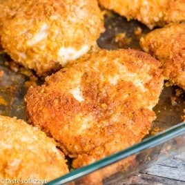 Cornflake Chicken Recipe {Easy Baked Chicken with Crumb Coating}